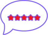A message bubble with symbols indicating foul language