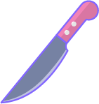 A kitchen knife